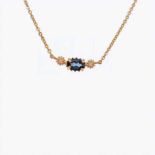 Lauren Topaz Necklace Blue London Natural