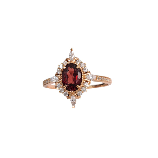 Amore Natural Garnet Ring