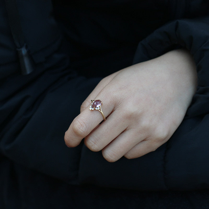 Grace Natural Amethyst Ring