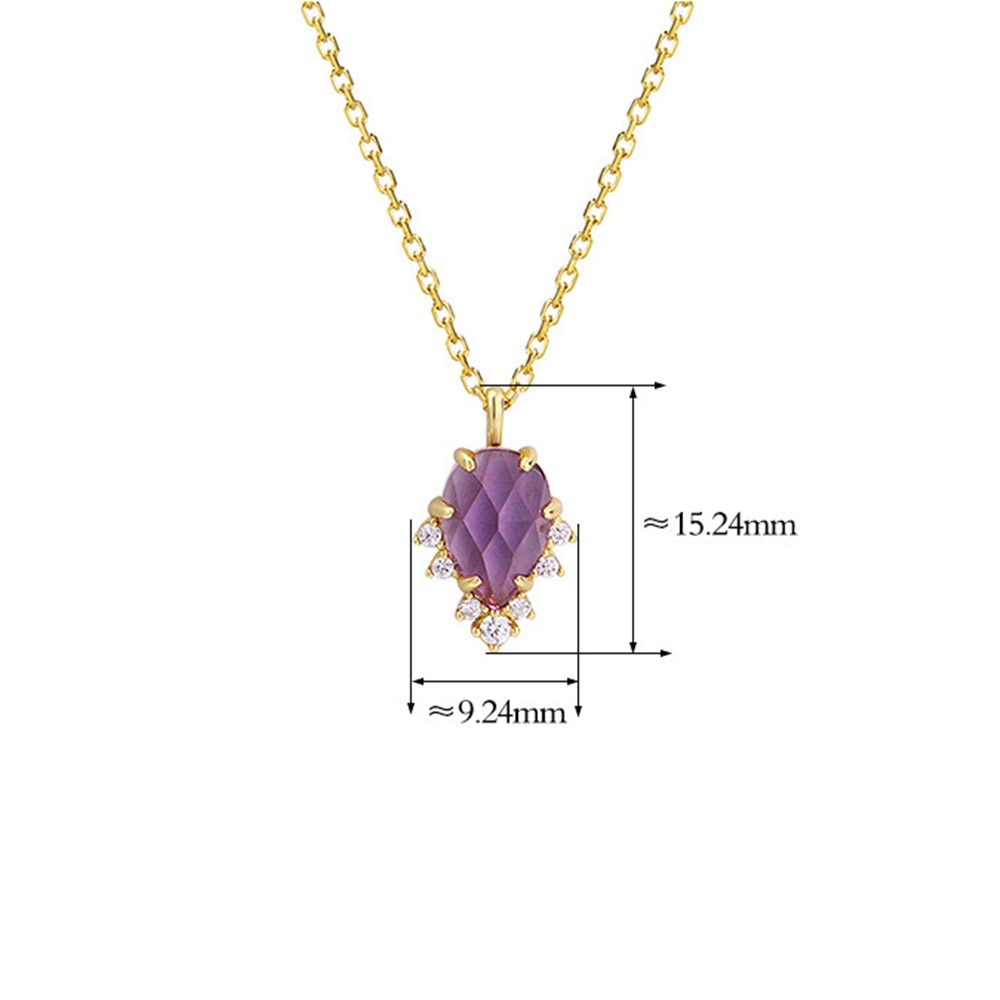 Kimberly Natural Amethyst Necklace