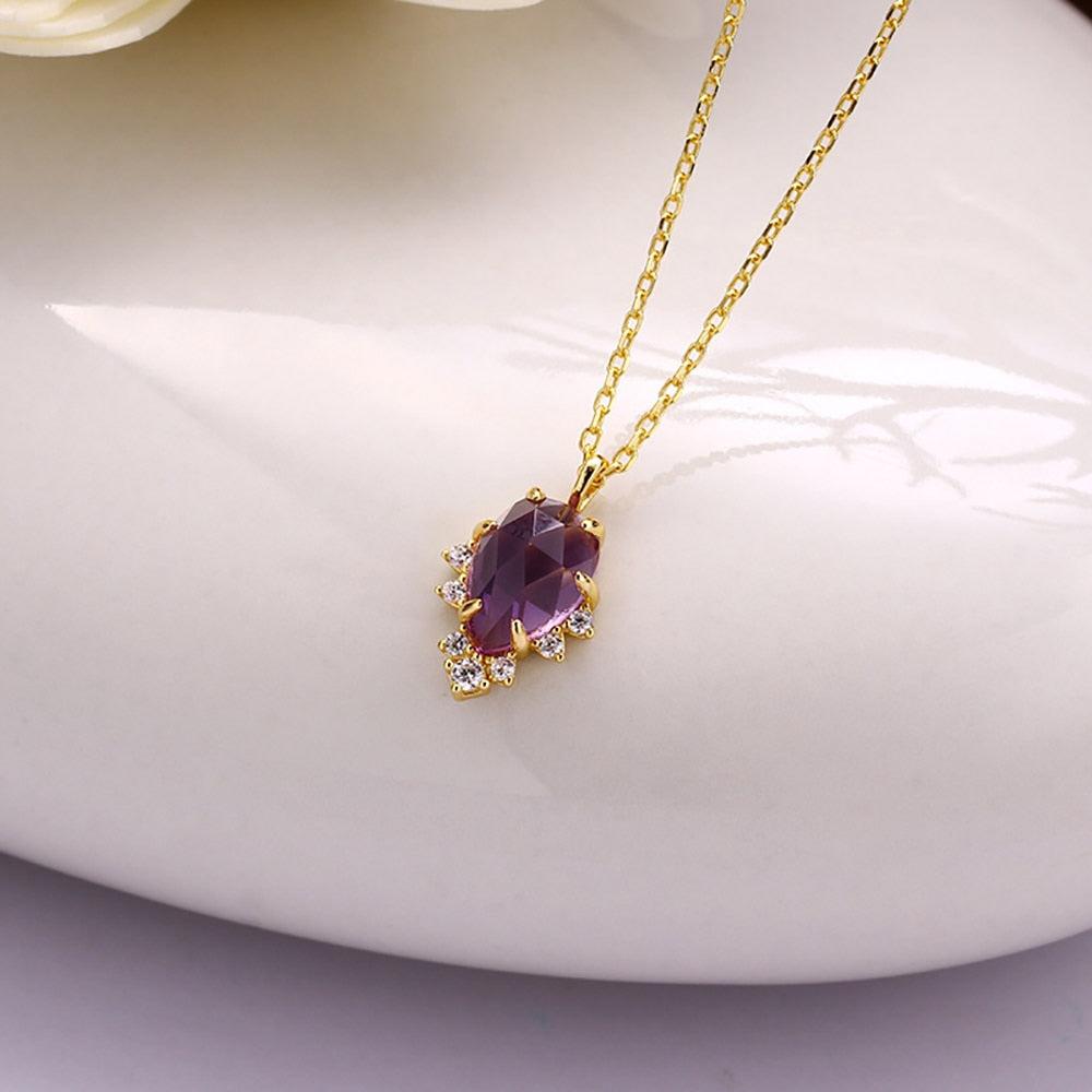 Kimberly Natural Amethyst Necklace